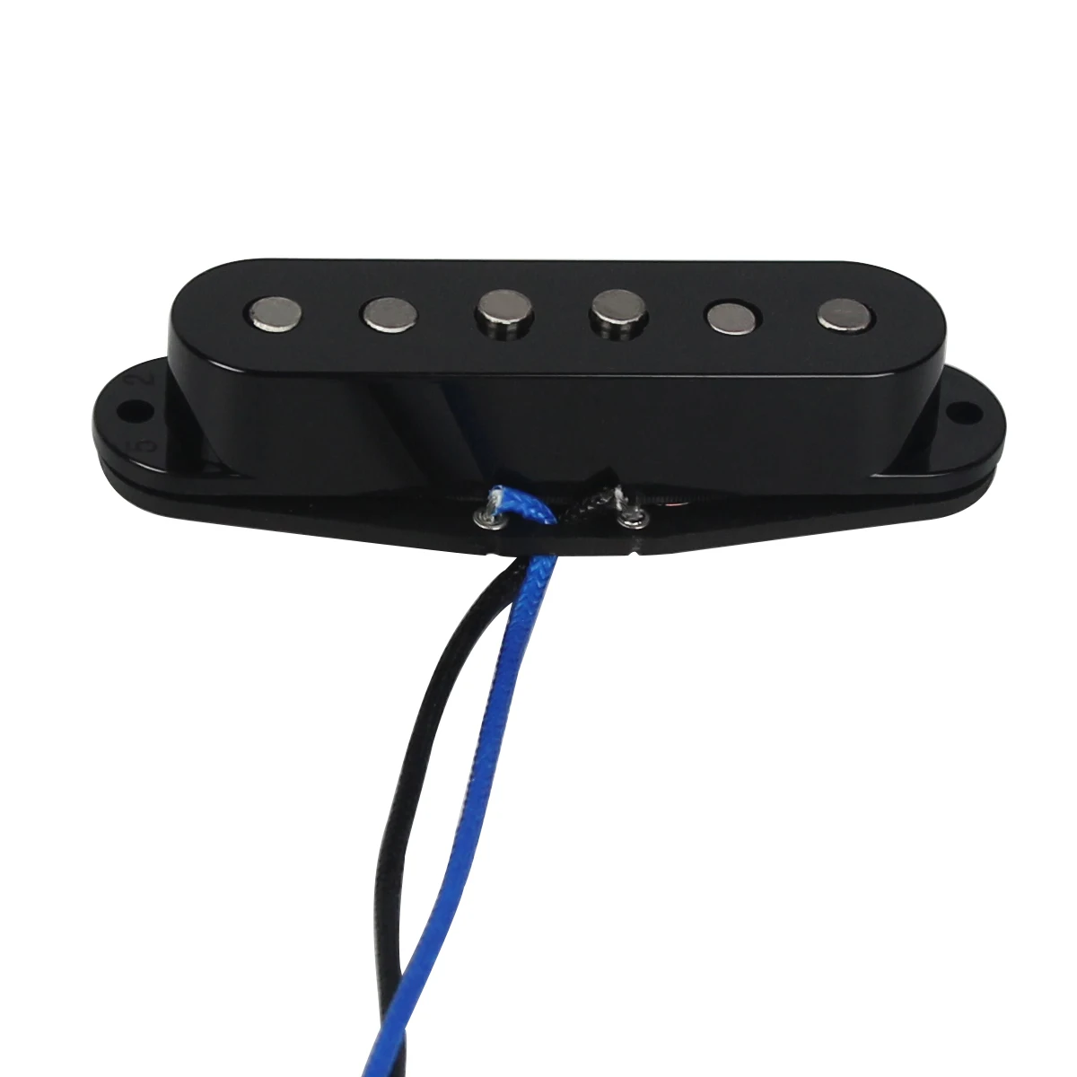 FLEOR 1PCS Alnico 5 Guitar Single Coil Pickup 52mm Staggered Pole Pieces Electric Guitar Pickup