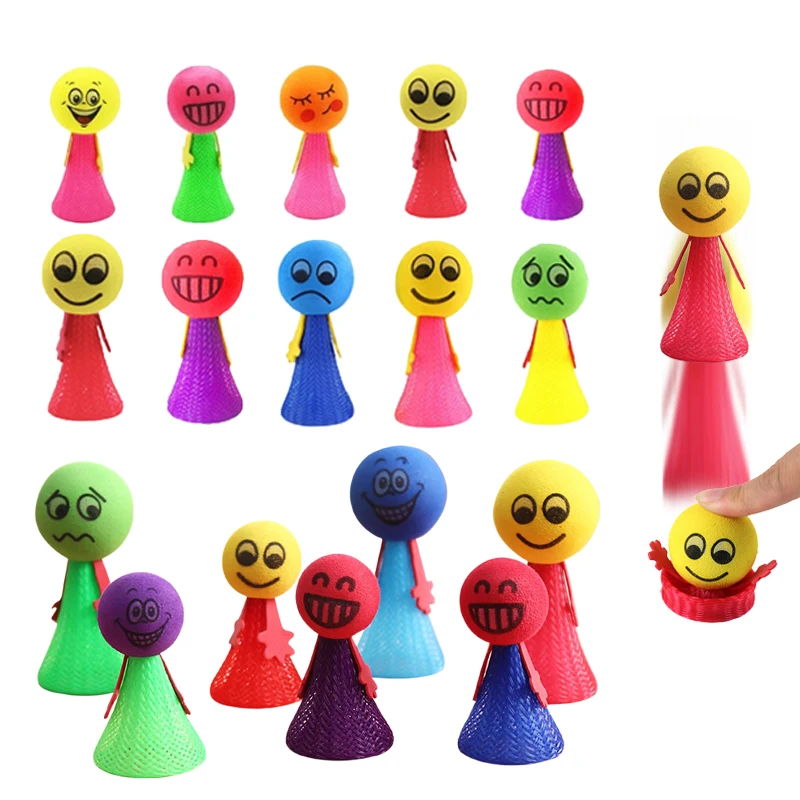 10/12/24 stücke Springenden Mann Nylon Lustige Jump Party Tisch Spiele Cartoon Nette Design Festival Sammeln Unterhaltung Requisiten TMZ