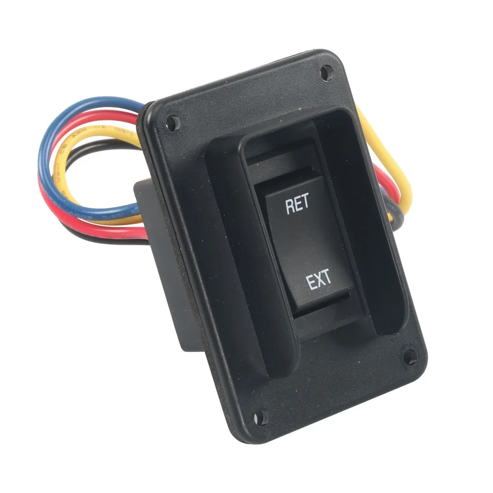 

Black ABS 12V 24V Switch For RV For Stabilizer Jack Electric Lift Function IP68 Protection Level Trailer Camper Wiring Solution