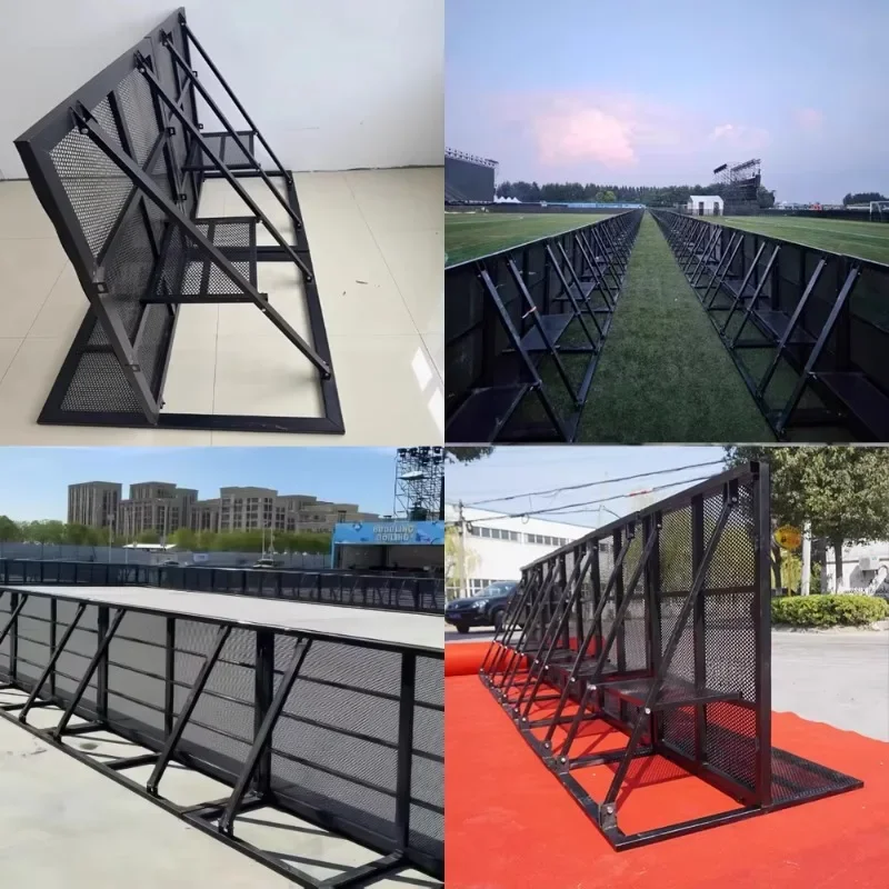Steel Pedestrian Crowd Barrier Explosion-Proof Stage Safety Rail for Stage Control Truss Display