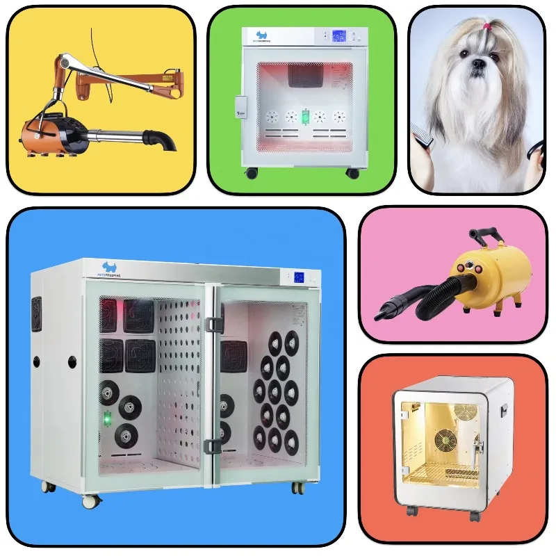 เครื่องเป่าขนสัตว์เลี้ยงอัตโนมัติ เครื่องอบแห้งขนสัตว์เลี้ยง เครื่องลดความชื้นในห้อง เครื่องเป่าลมสำหรับสุนัข เสียงเบา