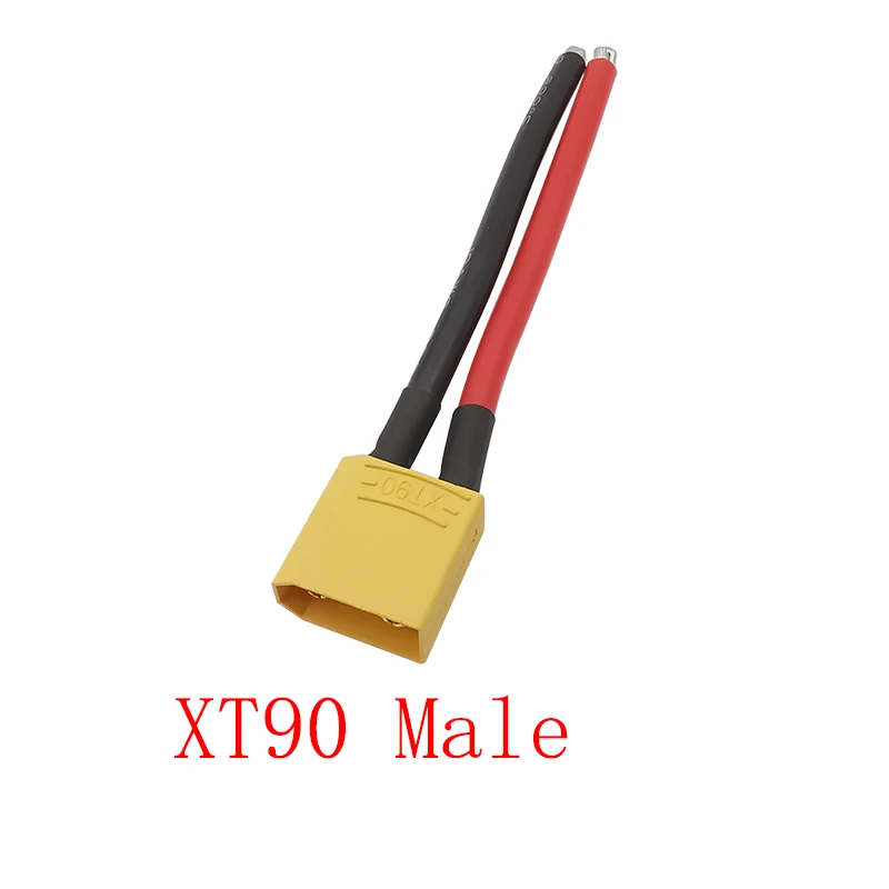 1Pcs XT90 XT90 Male Plug / Female Socket Connector With 10CM 10AWG Silicone Wire for RC Lipo Battery Drone Car Boat Toy DIY