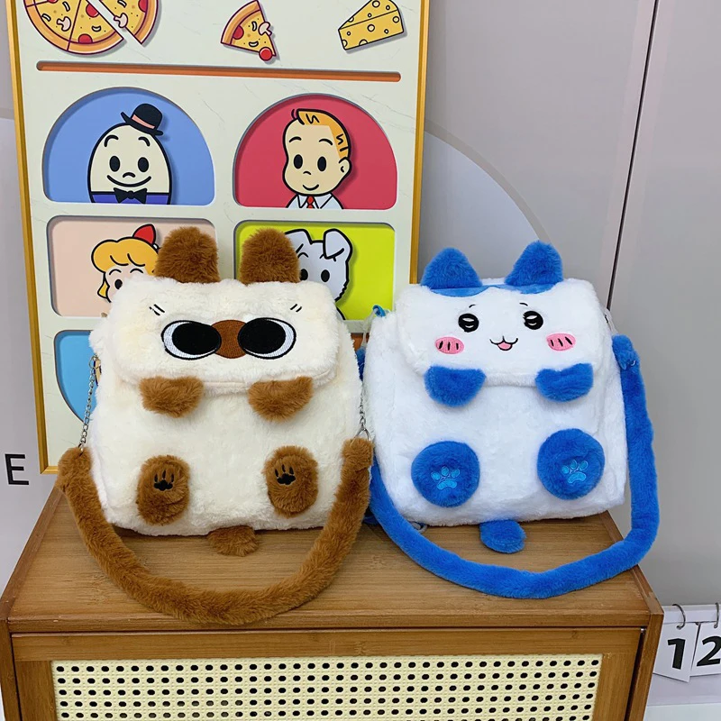 

Мультяшный плюшевый рюкзак, креативный новый стиль, женская сумка на плечо, модная сумка через плечо, сумка для покупок, подарки