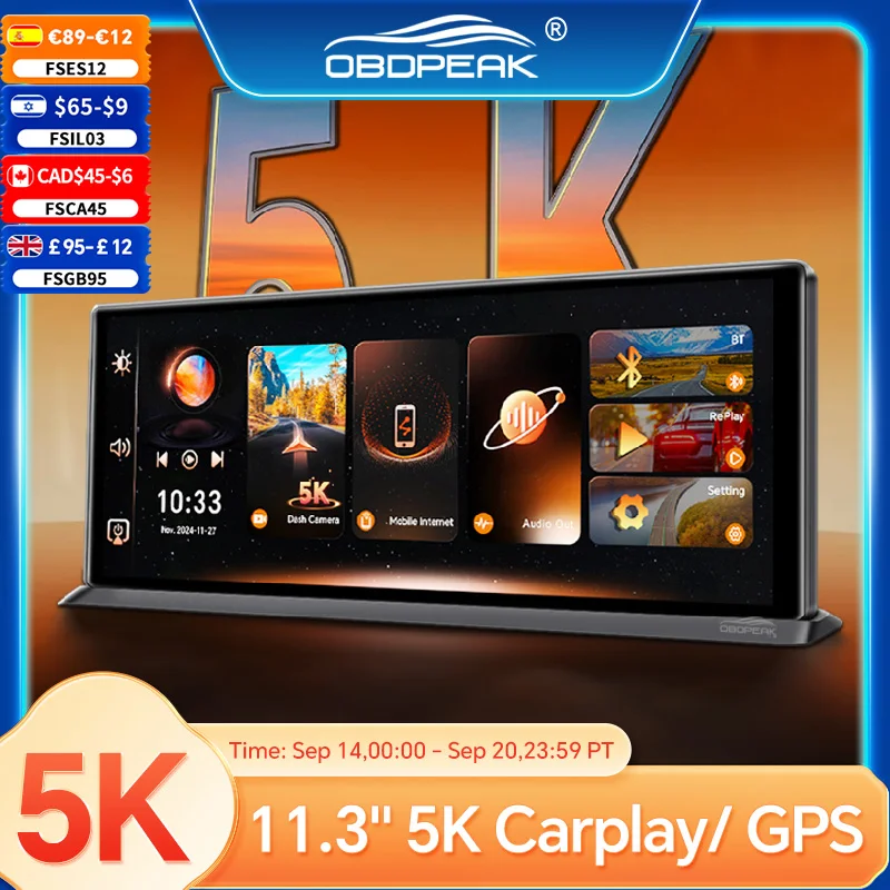 K8 Pro Car Dvr Camera 5K 11.3