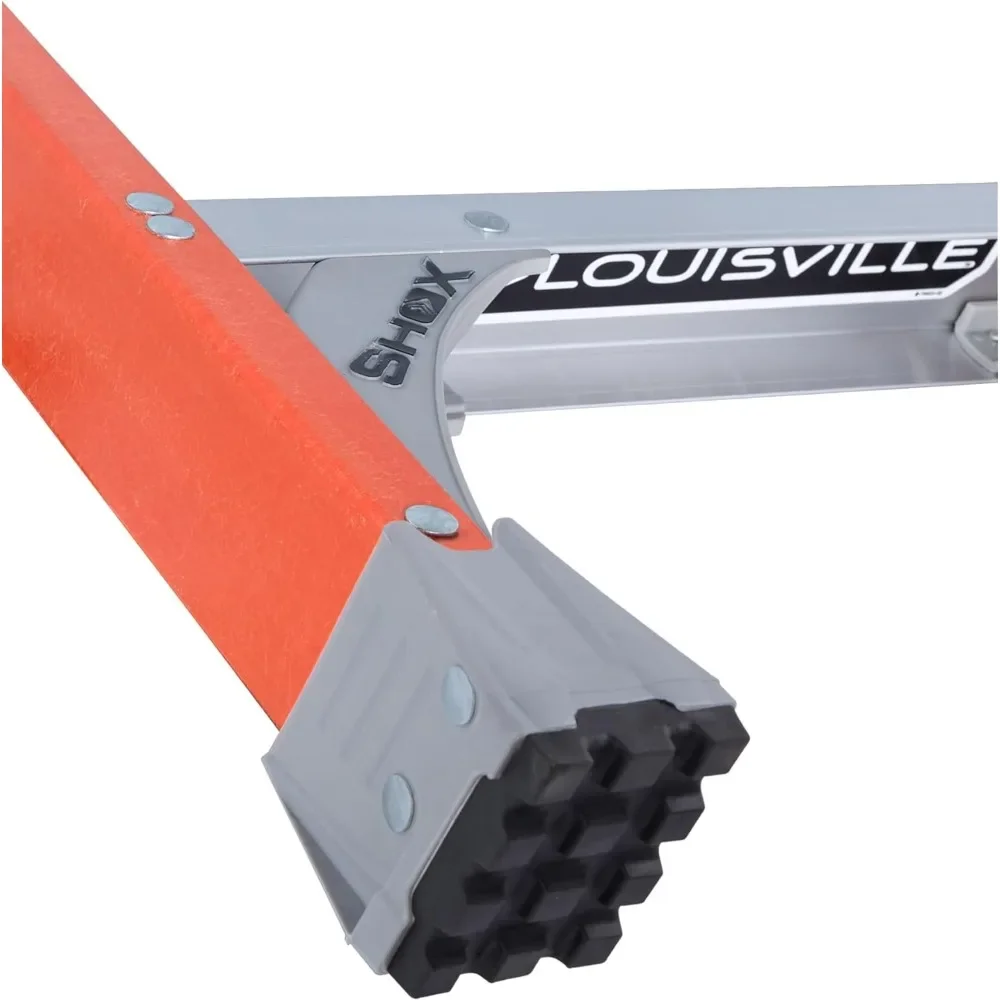 Louisville ladder 1,80 meter glasvezel trapladder, capaciteit van 300 pond, FS1506