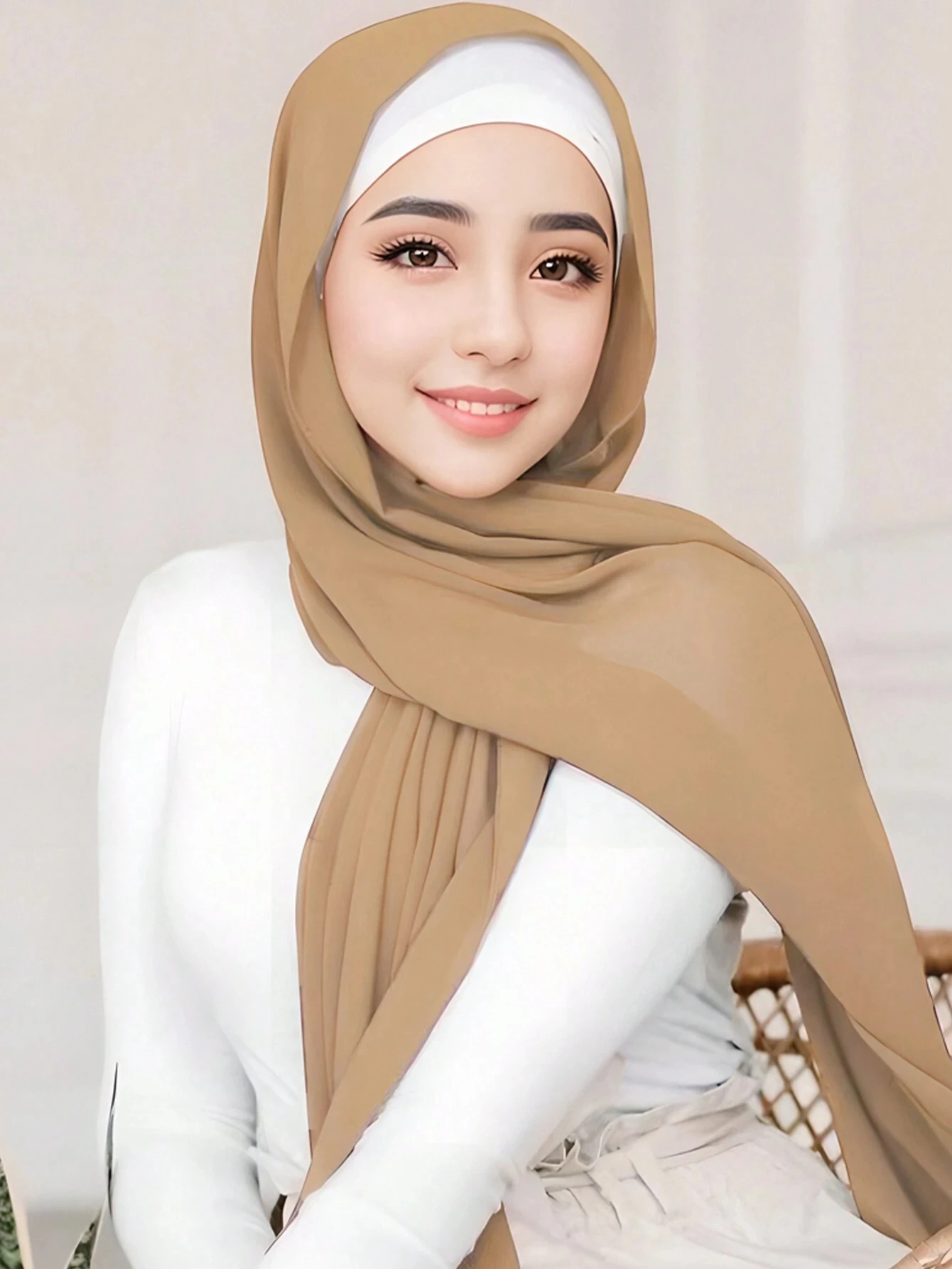 Muslim Chiffon Hijab Scarf Women Long Solid Color Head Wrap For Women Hijabs Scarves Ladies Muslim Veil Jersey Hijabs