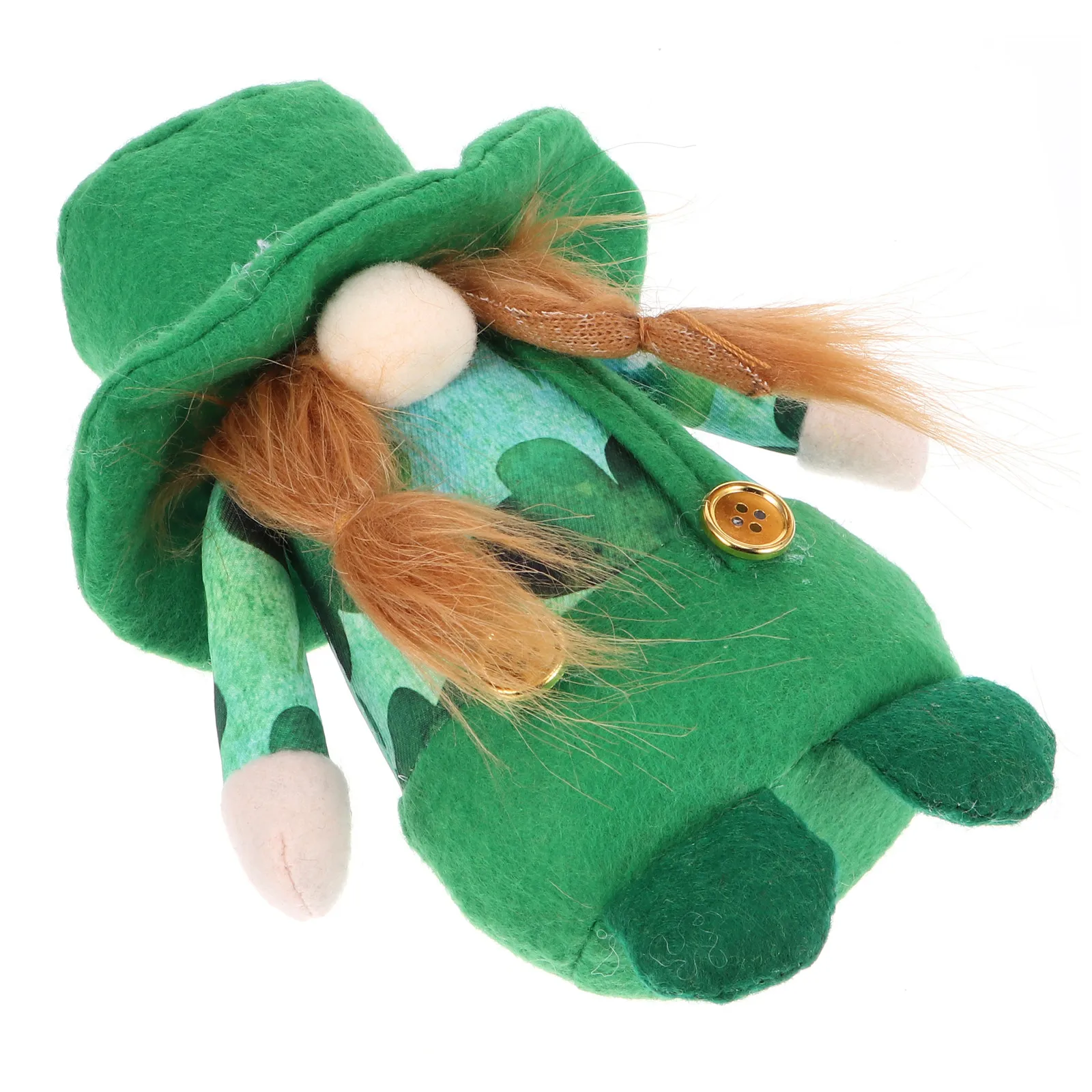 

1Pcs Green Hat Clover Gnome St Patrick's Day Ornament Party Home Office Decoration Festive Photo Prop Gnome