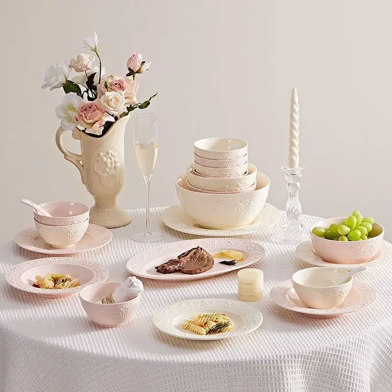 

Bowl set 2025 new high-value underglaze color household