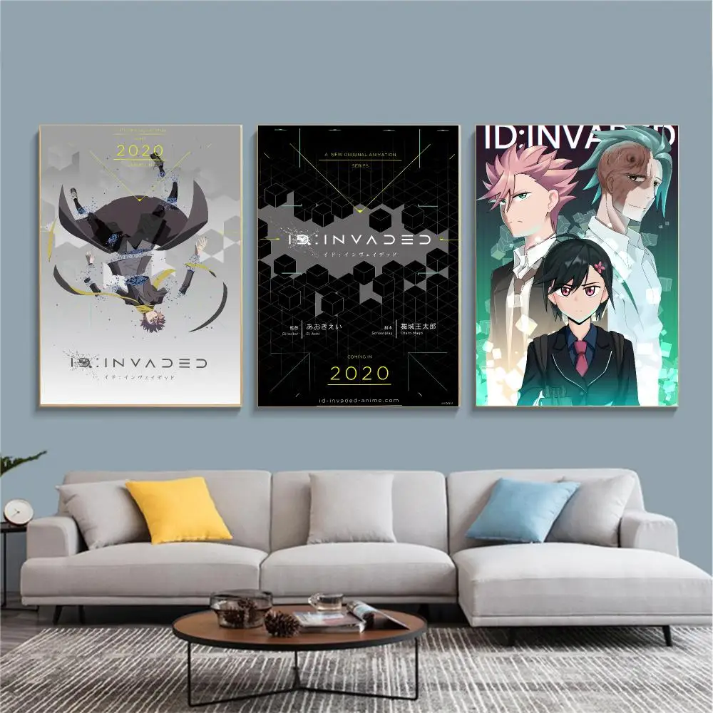 anime I-ID INVADED-D Painting Calligraphy Nature Inspired Artwork for Living Room  Home Decoration
