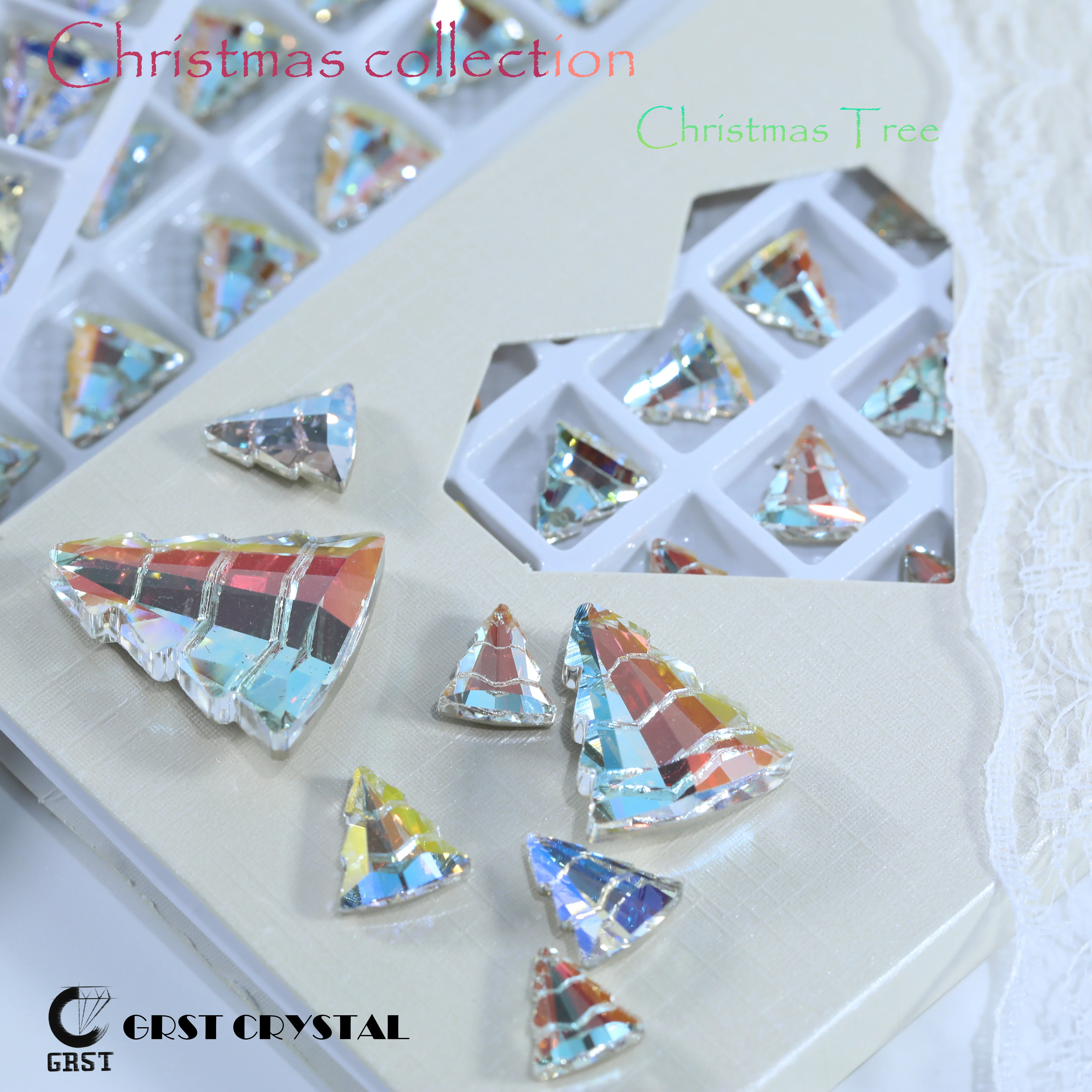 Art Craft Christmas Tree - Shiny Christmas tree Fancy Stone Crystal