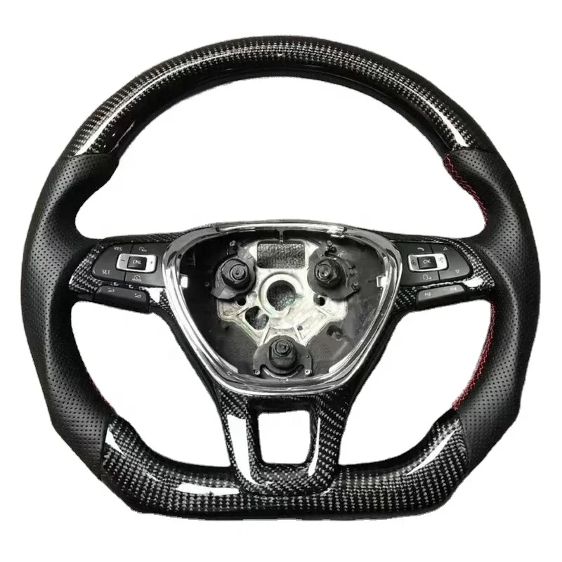 100% Real Carbon Fiber Steering Wheel For VW Volkswagen Tiguan