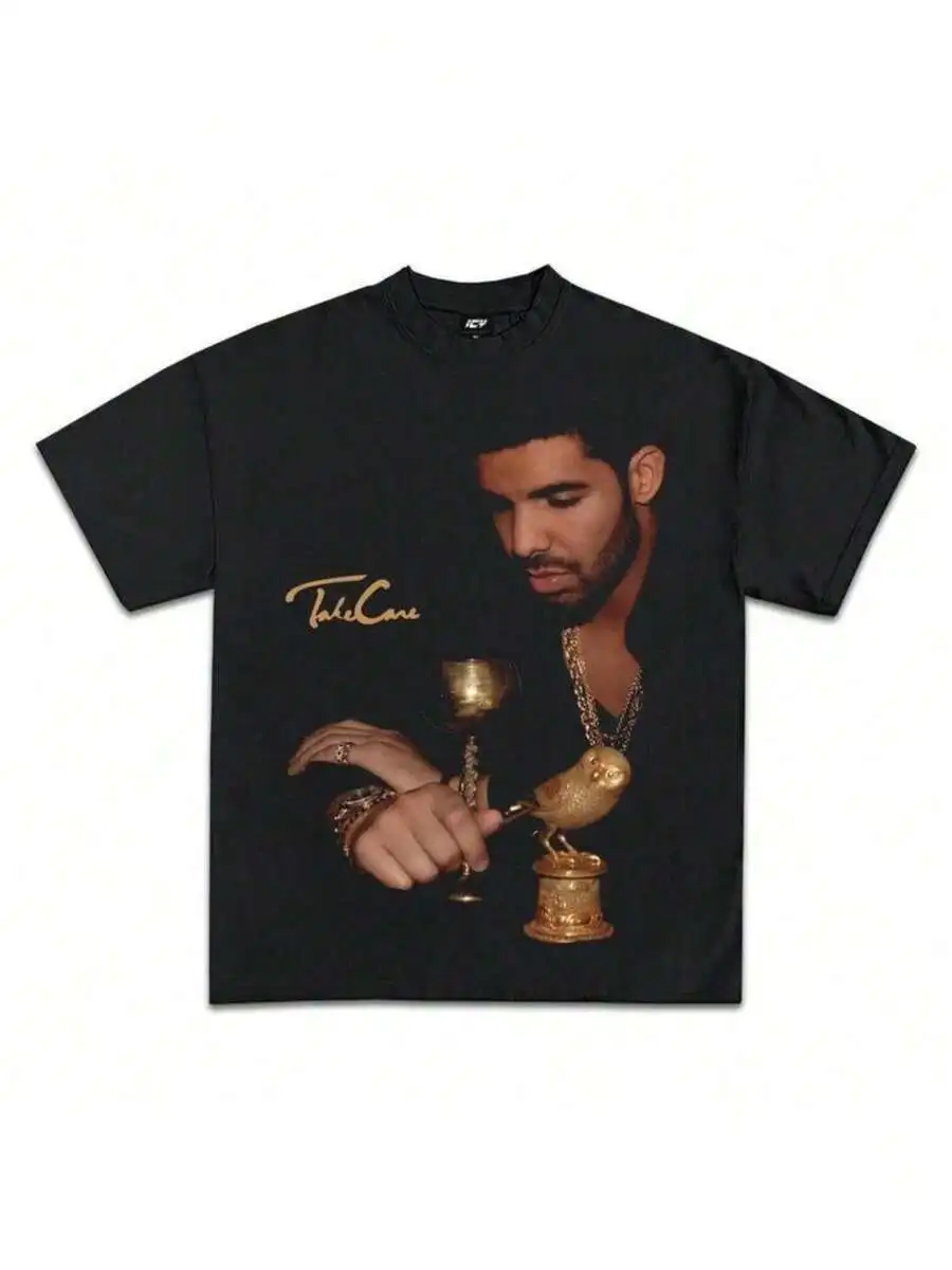 Drake Take Care Album Graphic Bootleg-Shirt DesignFashion Unisex-Shirts