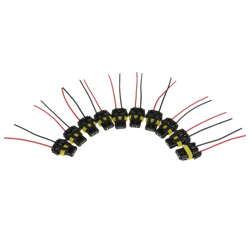 

10 шт. 9005 адаптер жгута проводов розетки 18 калибра для фар противотуманные фары