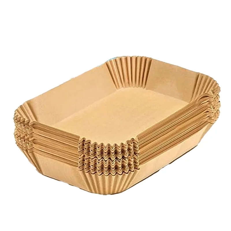 مستقر-120 ورقة من ورق المقلاة الهوائية، بطانة ورقية خاصة، ورق ممتص للزيت، وسادة فرن الخبز، ورق سلة وجبة للاستعمال مرة واحدة