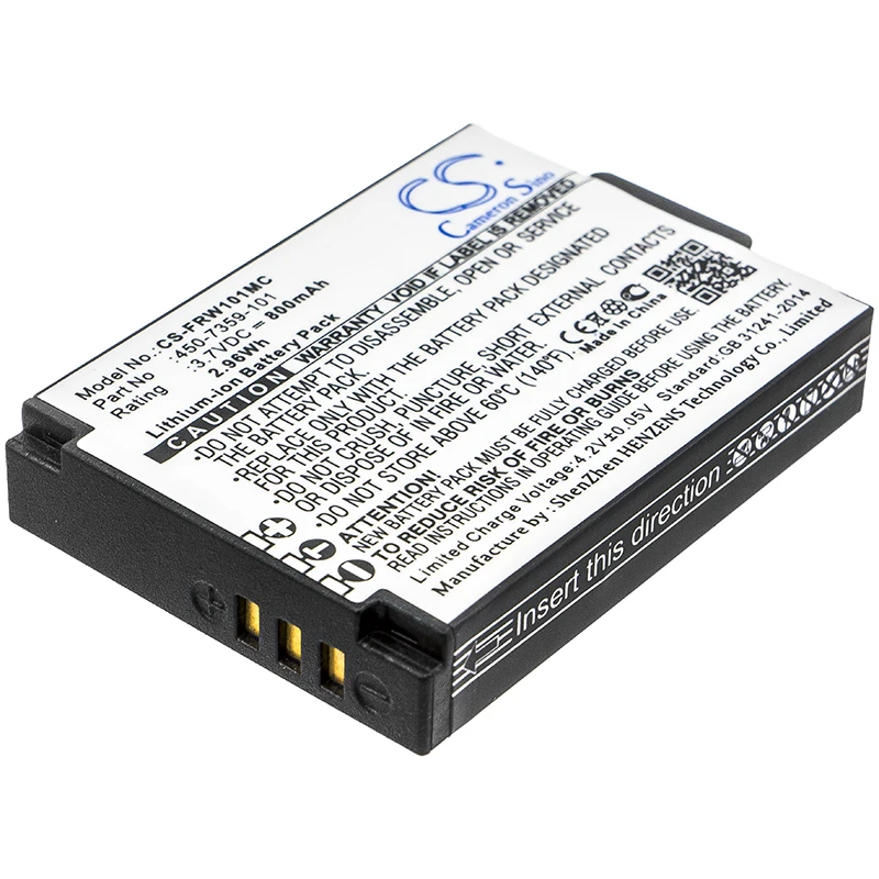 

Li-ion Speaker Battery for FrontRow, 3.7V, 800mAh, Compatible Models: FR Wearable Lifestyle, ITM-01 pendant microphone