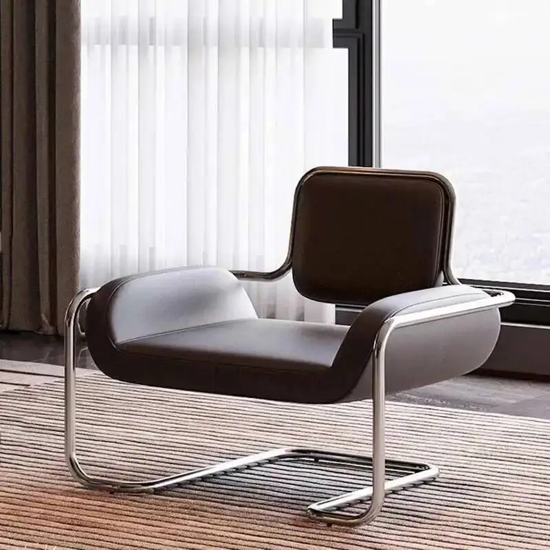 

Miniature Aesthetic Small Living Room Chair Black Lounge Modern Recliner Chair Nordic Luxury Fluffy Silla Mecedora Furniture