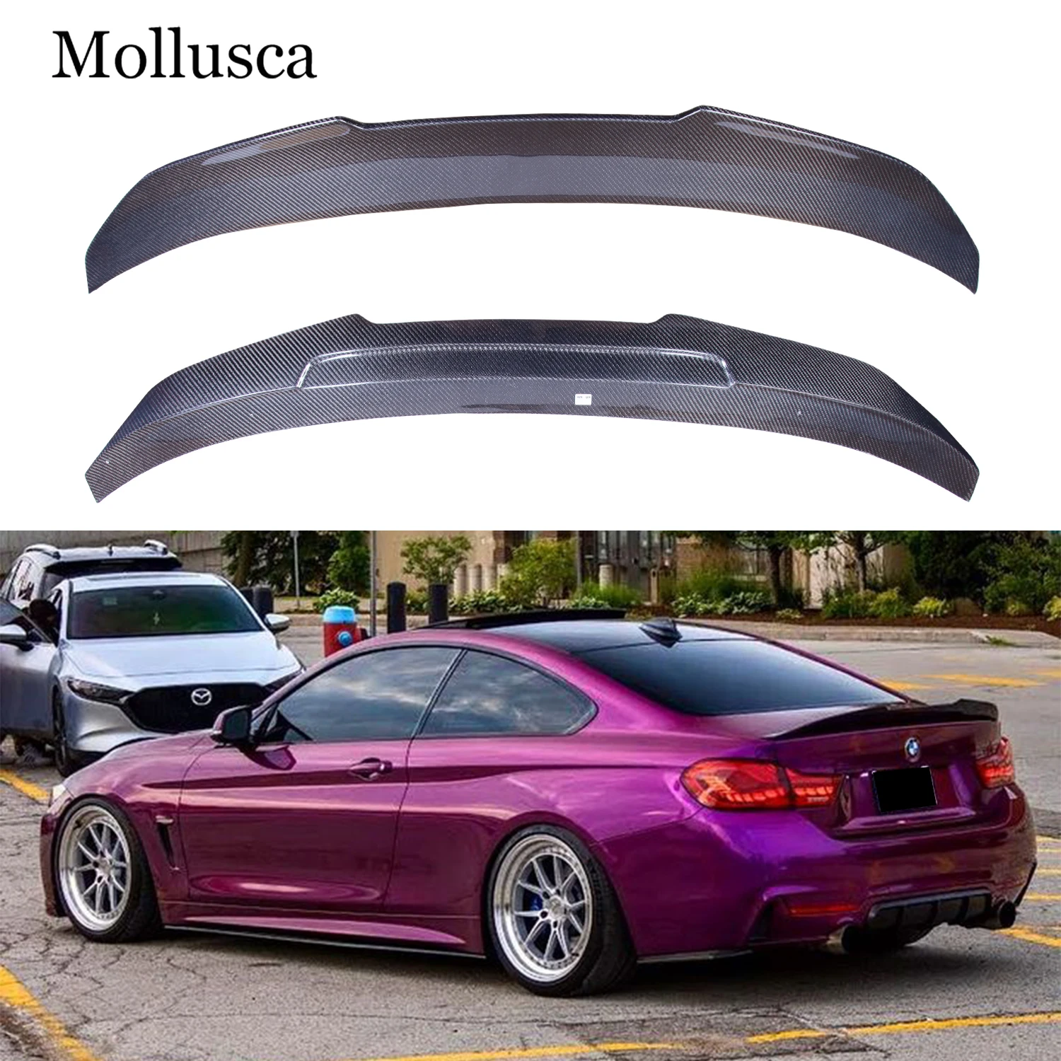 

For BMW 4 Series F32 Coupe PSM Style Carbon fiber Rear Spoiler Trunk wing 2013-2019