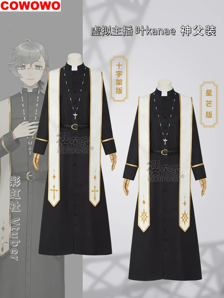 

COWOWO Nijisanji Virtual Youtuber Kanae Priest's Outfit Cosplay Costume Cos Game Anime Party Uniform Hallowen Play Role Clothes