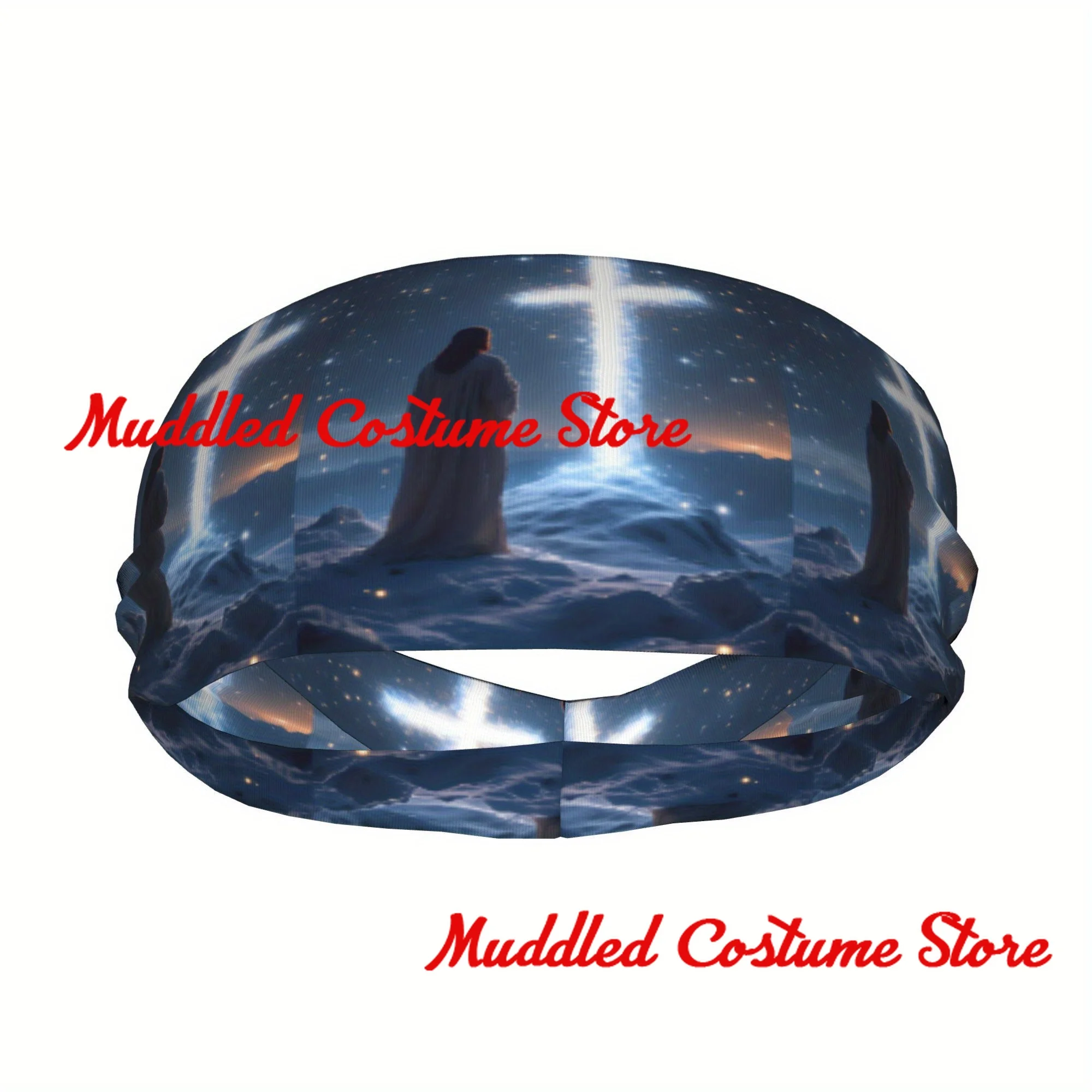 

Jesus Unisex Headband Sports Yoga Fitness Stretch Sweatband Hair Band Elasticity Headband