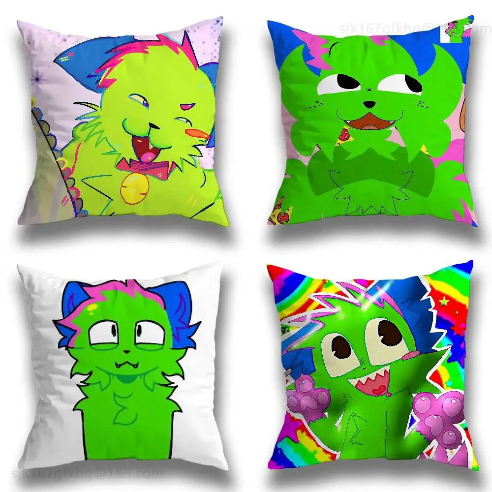 

DON'T TOUCH MY PIZZA Pillow Case Sofa Living Room Bedroom Headboard Backrest Cushion Square Cushion Nap Time