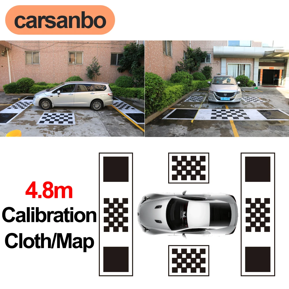 

Carsanbo 3D Correction Calibration Cloth for Car 360° Surround Bird View Panoramic Image System Bus RV Splicing Debugging Cloth
