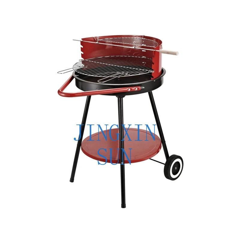 Low Price Of Brand New Carrying belt vertical charcoal bbq smoker grill coating smokeless barbecue charcoal bbq grills