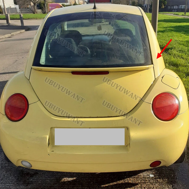 Para Volkswagen Beetle 1998-2010 FRP labio del maletero trasero alerón de ala de fibra de carbono estilo de coche accesorios originales de fábrica para coche