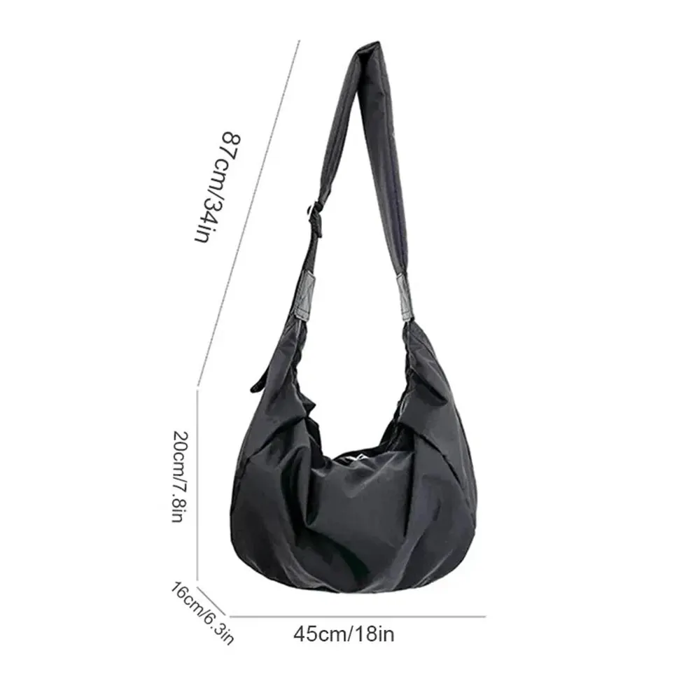 Shoulder Bag Fashion Summer Large Capacity Casual Nylon Women Shoulder Bag Korean Style Hobos Bag Youth Crossbody Shoulder Bag