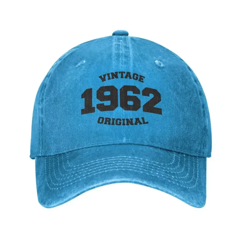 Custom Classic Cotton 1962 Vintage Birthday Gifts Baseball Cap Women Men Breathable Dad Hat Outdoor