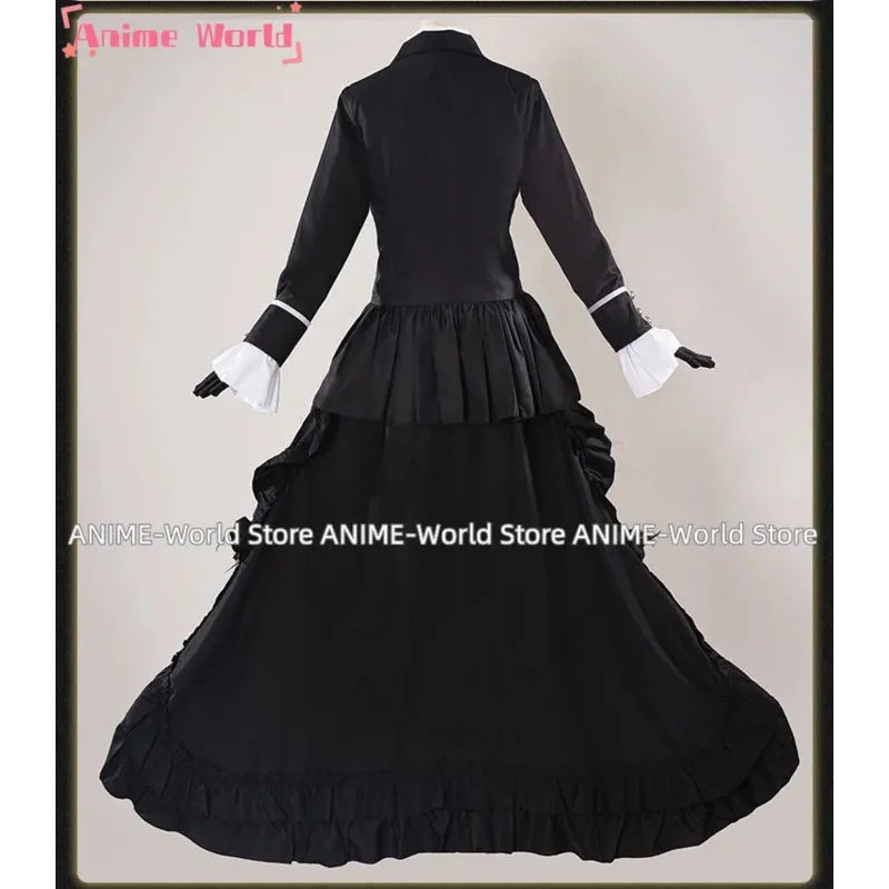 《 Custom size 》 Anime Ciel Phantomhive Funeral Cosplay Cotume Wig Ring Eye Mask Kuroshitsuji Halloween Costume Fancy Party Outfi