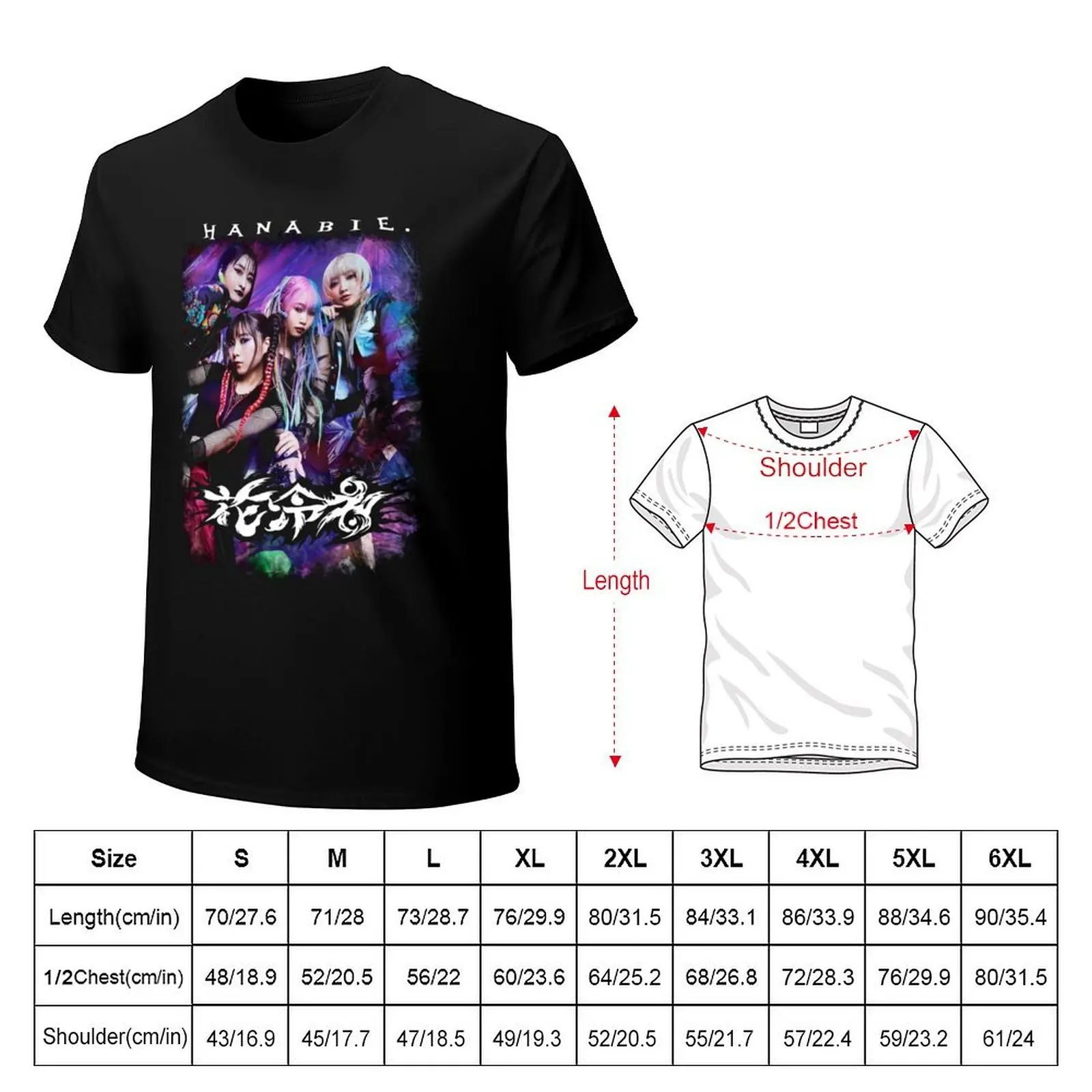 HANABIE BAND T-Shirt t shirts for man slim fit T-Shirt