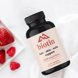 Biotin 10000mcg contains vitamins and adaptogens,suitable for hair growth, hair care, hair skin and nails,60 vegetarian capsules