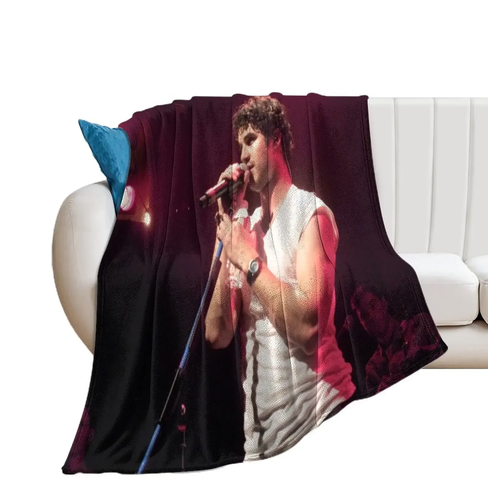 darren criss: listen up Throw Blanket christmas gifts Retros For Decorative Sofa Decorative Sofa Blankets