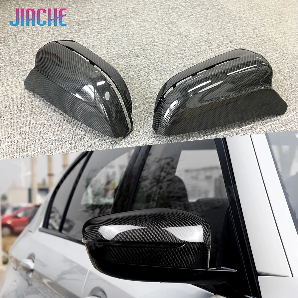 

JIACHE Carbon Fiber Replacement Side Mirror Cover Caps For BMW 5 Series G30 G38 6 Seies GT G32 7 Series G11 G12 2017-2019
