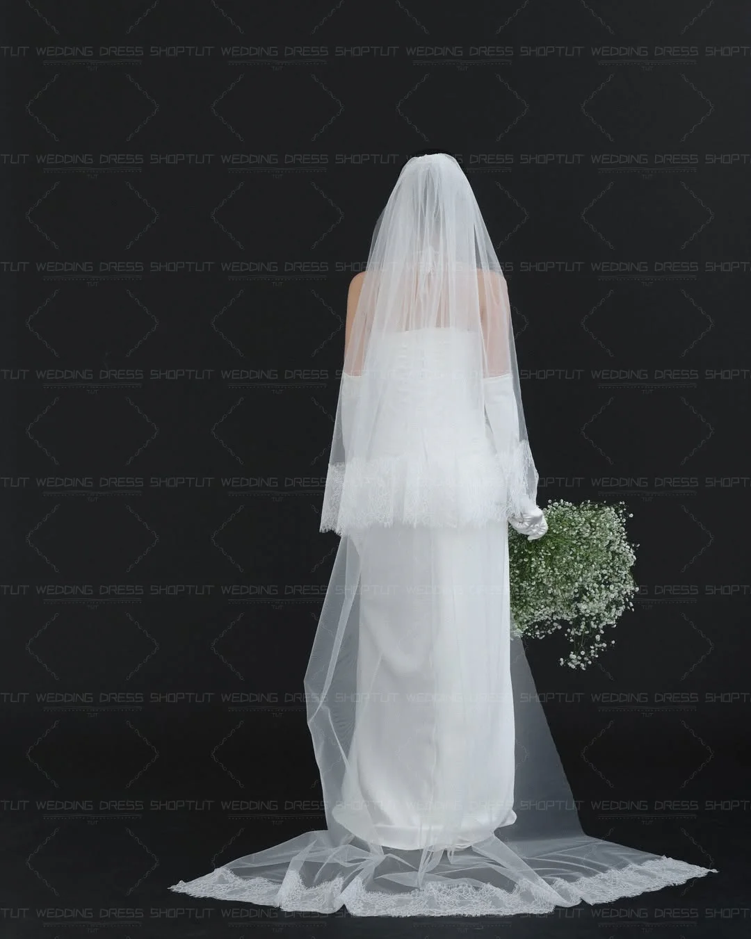 TLIT Simple White Silk Satin Mermaid Wedding Dresses Customized 웨딩드레스 Korea Wedding Dresses Photo Shoot Halter Bridal Gowns