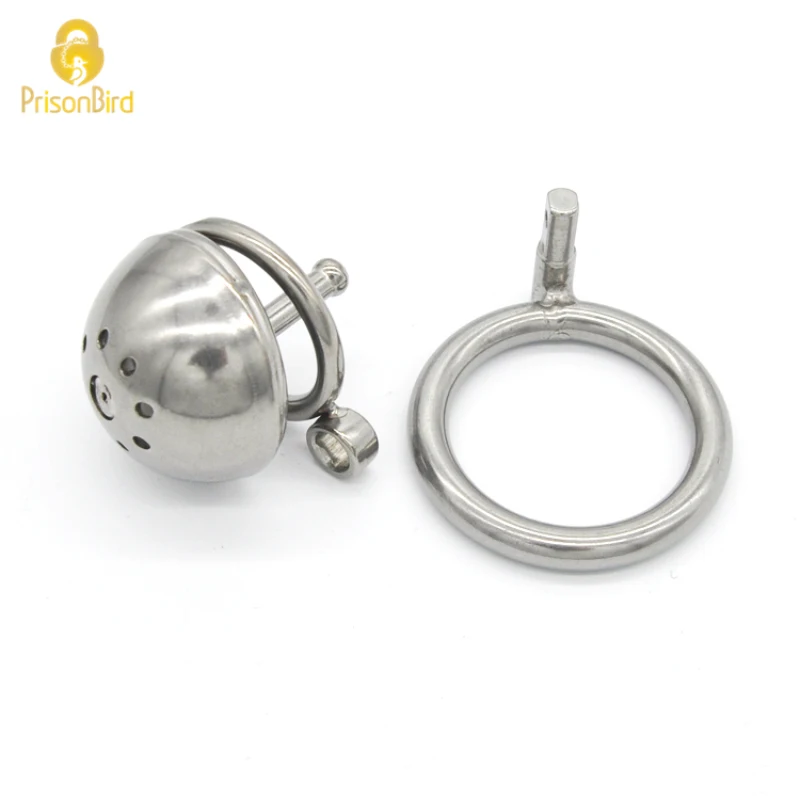 Dispositivo de Castidad masculina de acero inoxidable CHASTE BIRD con enchufe de catéter de uretra, cinturón de jaula para pene, anillo para pene,