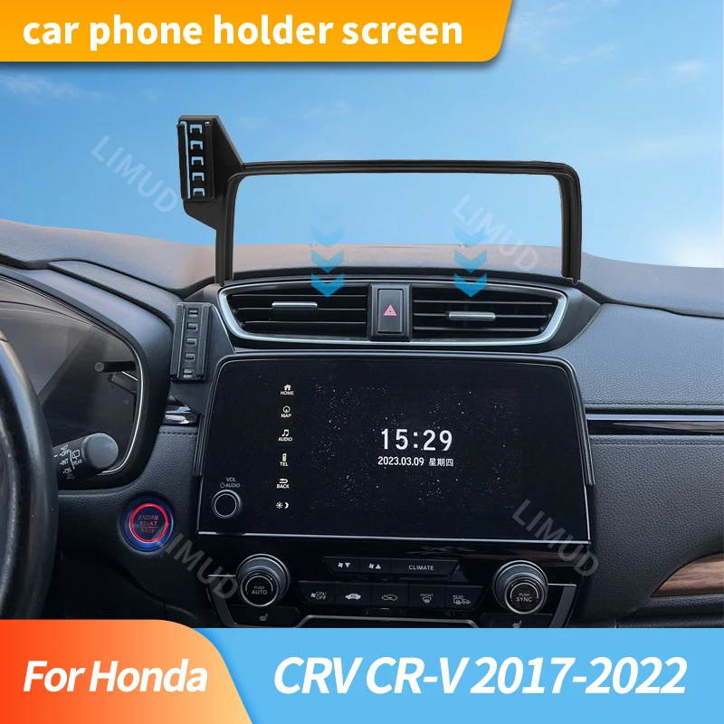 

Car Screen Fixed Gravity Phone Holder For Honda CRV CR-V 2017-2022 7-Inch Screen Navigation Holder Automotive Accessories