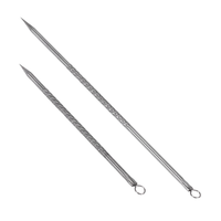 CTHO-1Pair Cosmetic Makeup Tool Metal Pimple Blackhead Remover Acne Needles