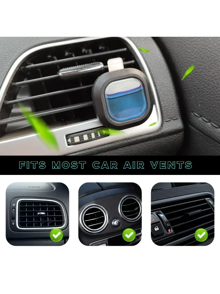 Car Air Freshener Vent Clip,  Refresher Odor Eliminator Fresh Air Vent Clips Suitable for Vehicles, Home, Office (New Car)