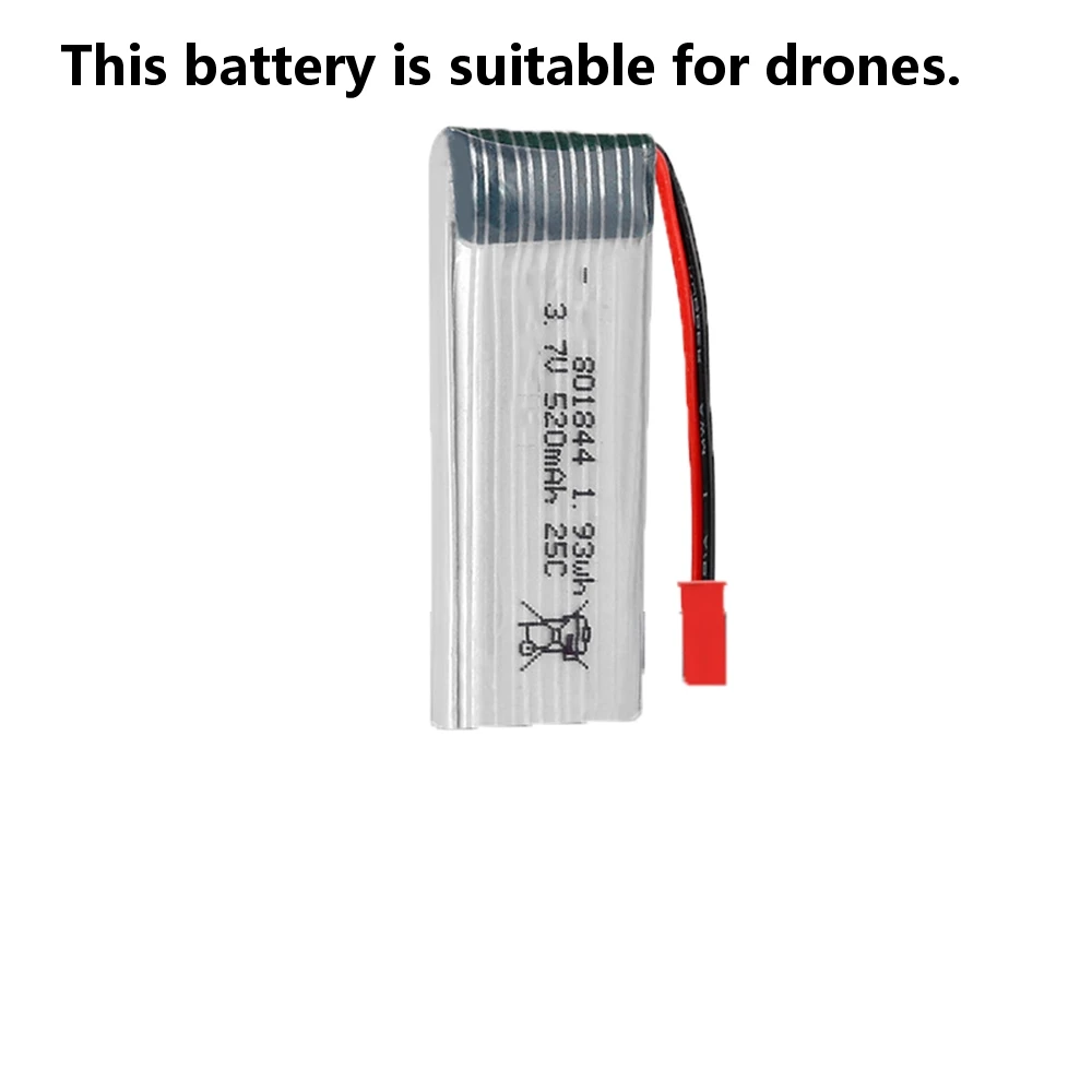 Rechargeable 3.7V 801844 25C 520Mah Li-Polymer Li Battery For Rc Drone Helicopter Models X5Sw X3 X4 X5Sc X5C H107D