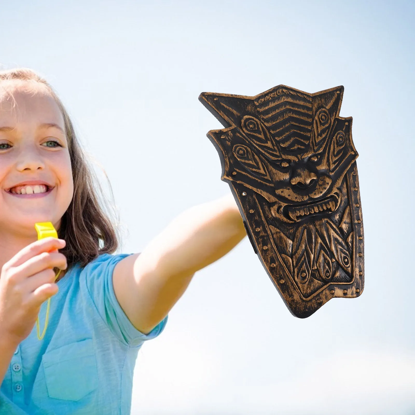 درع فارس القرون الوسطى للأطفال خفيف الوزن لحفلة الهالوين وأداء لعب الأدوار والتصوير الفوتوغرافي ودرع الفرسان #5