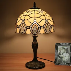 Post-Modern Minimalist Creative Stained Glass Light Nordic Style Living Room Bedside Bedroom Tiffany Table Lamps