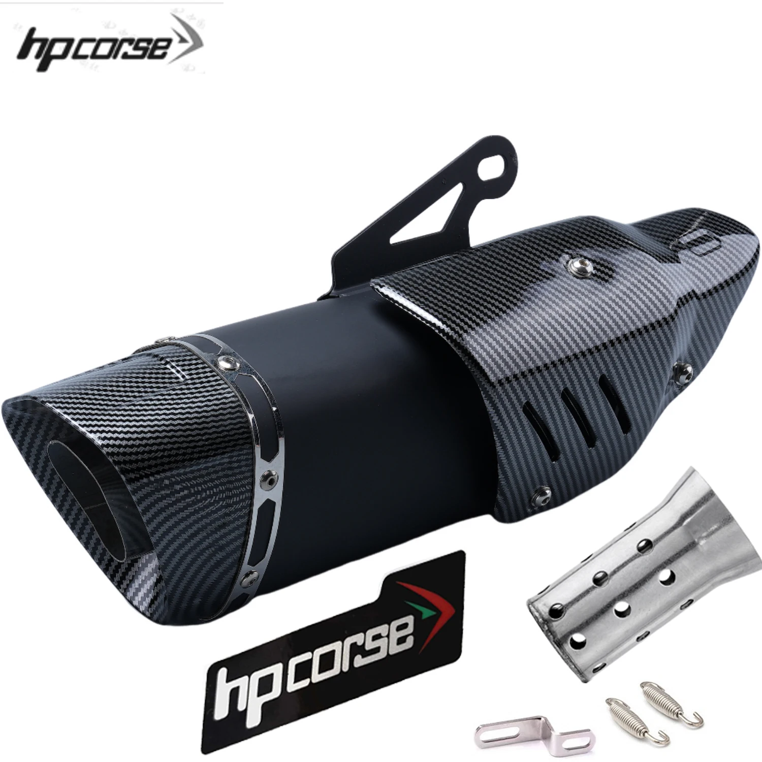 Universal Motorcycle Exhaust Muffler R M1 Escape Moto 51mm for R6 R3 MT07 RC 390 Ninja Z400 Z900 ZX6R ER6N