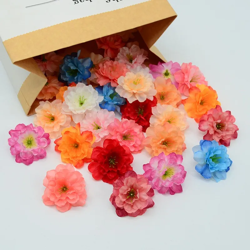 

11Colors 5.5cm Artificial Silk Camellia Tea Rose Bud Flower Heads For DIY Wedding Bouquet Wall Party Garland Decorative Headware