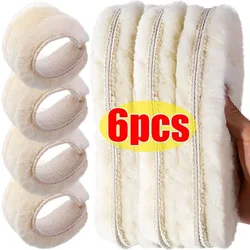 6/2pcs Australia Sheepskin Insole Men Women Winter Thick Cashmere Thermal Real Wool Insoles for Shoes Inner Soles for Snow Boots
