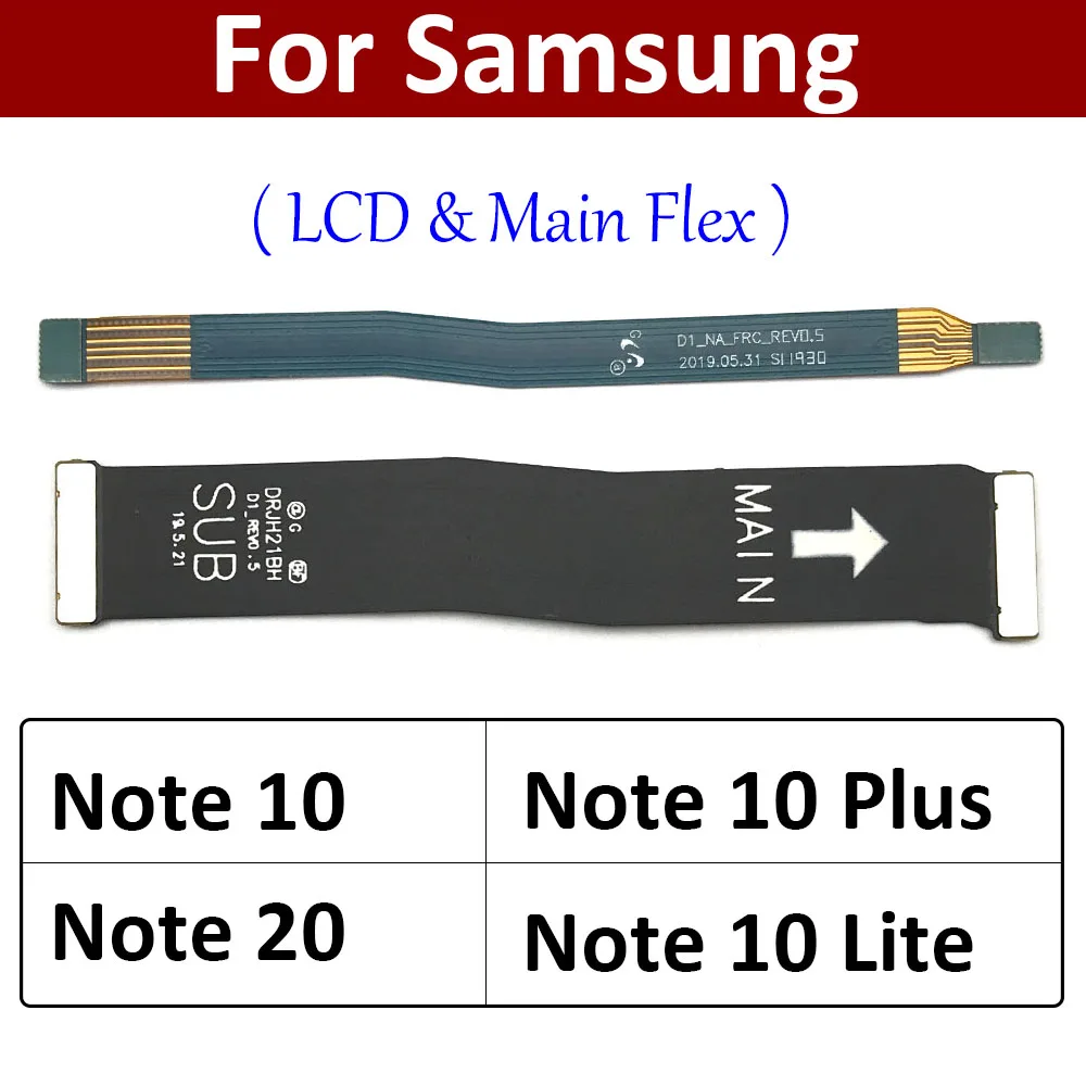 אנטנה אות Wi-Fi lcd לוח האם מחבר לוח ראשי כבל Flex עבור הערה Samsung 10 20 + לייט 4g