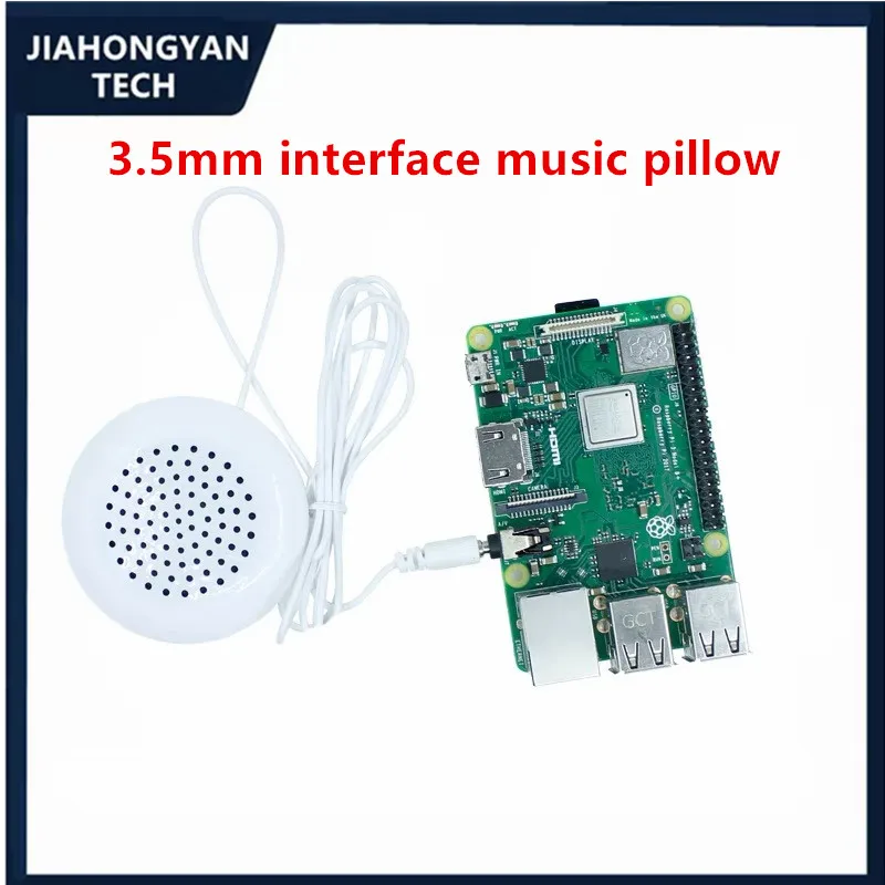 For Raspberry Pi Speaker 3.5mm Interface Music Pillow Universal Pillow Sound Mini Speaker Plug and Play