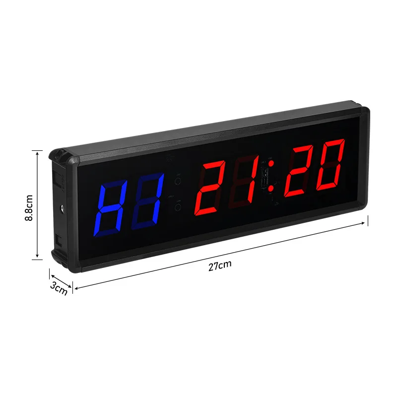 Competition Training Fitness Timer Led Electronic Digital Timekeeping, Custom Sports Countdown Cycle