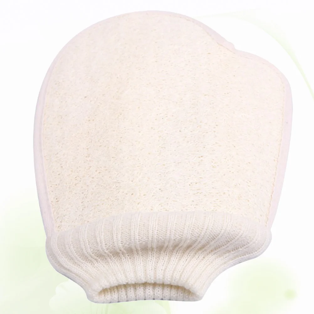 قفاز اللوف المقشر على الوجهين لفرك الظهر، دش الحمام، منظف الجسم، إزالة الجلد الميت اللطيف، المسام النظيفة العميقة #2