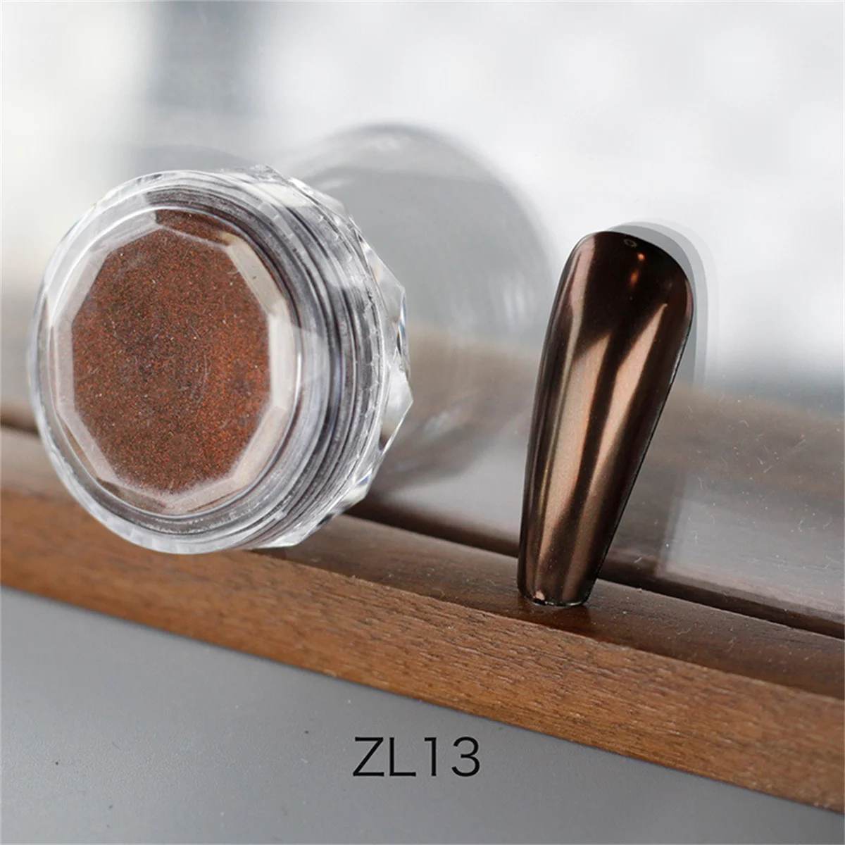 1szt Nail Magic Mirror Powder Melad Metal Mirror Flour Autumn/Winter Retro Colors 6 Colors Fine Powder Quality Nail Art Creation